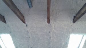 Утепление чердака пенополиуританом