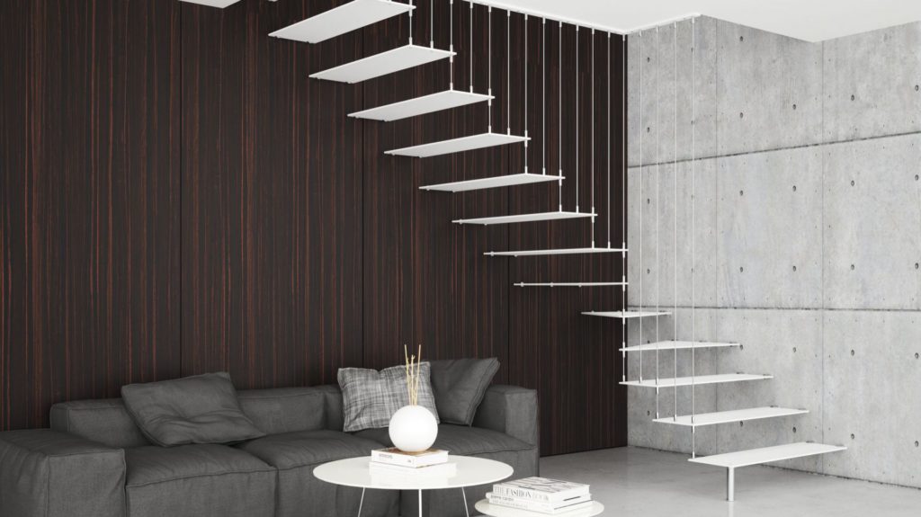 Ультрасовременная лестница словно висящая в воздухе Ультрасовременная лестница словно висящая в воздухе