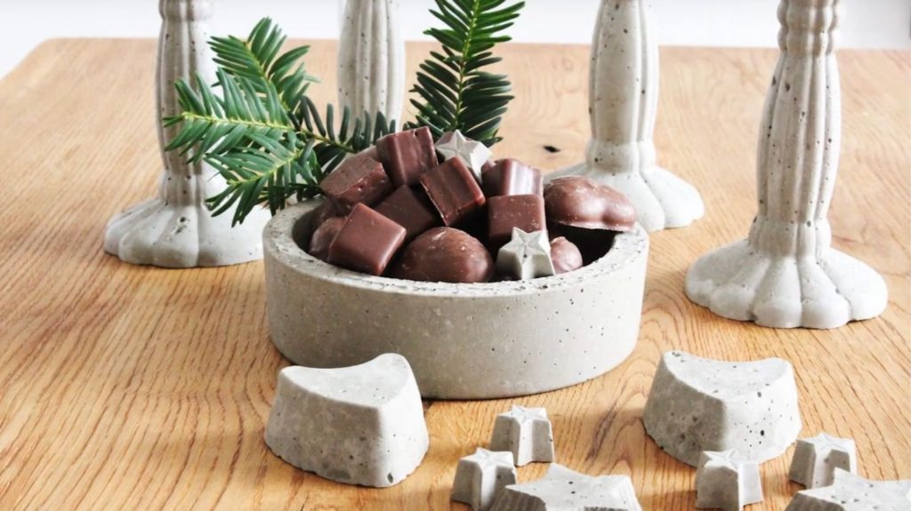 [Сделай сам] Бетонные елочные игрушки